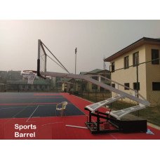 Hydraulic Movable Basketball Pole/Post by Sports Barrel (As per FIBA Std)