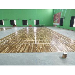 Teak Wooden Flooring by Sports Barrel (FIBA , BFI Approved)