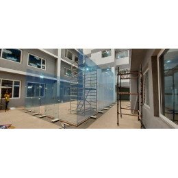 Squash Court 3 Side Glass wall System