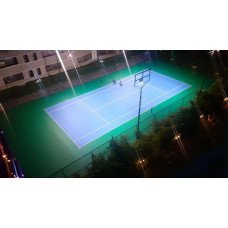 Lawn Tennis Synthetic Court Ground Installation with Fencing and Light (7200 Sq Ft)
