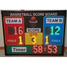Basketball LED Scoreboard by Sports Barrel (6 Feet x 3 Feet)