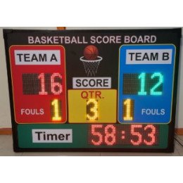 Basketball LED Scoreboard by Sports Barrel (6 Feet x 3 Feet)