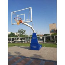 Hydraulic Movable Basketball Pole/Post by Sports Barrel (As per FIBA Std)